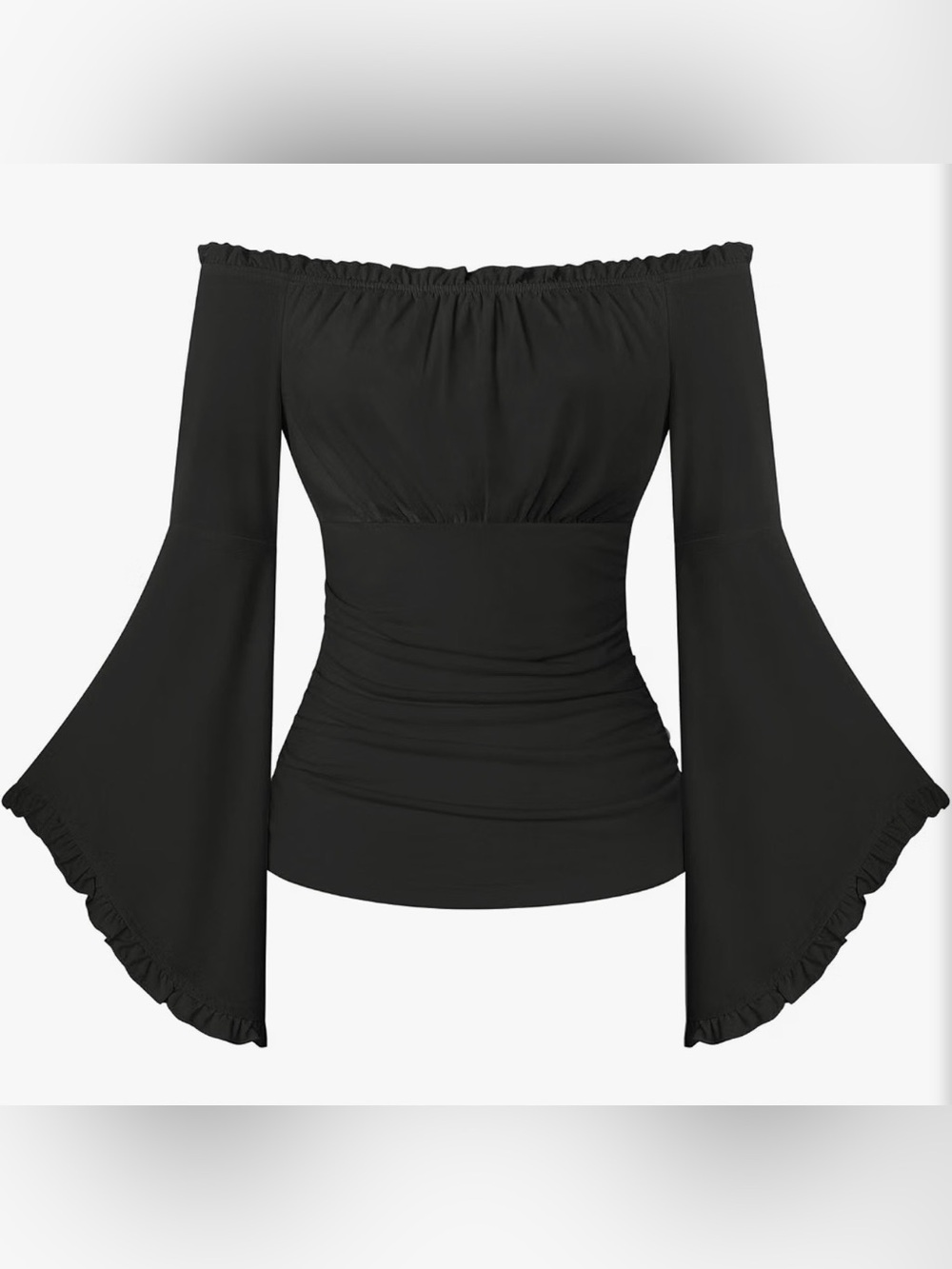 Scarlet Darkness Bell Sleeve Tops for Women Renaissance Peasant Blouse Sz M NWOT